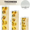 thumbnail image 4 of Beige Sunflower Handwriting Pattern Kitchen Rugs Sets Of 3,Kitchen Runner Rugs Non Skid Washable,Decorative Kitchen Floor Mats for Kitchen,Sink,Laundry,17"x30"+ 17"x47" + 17"x59", 4 of 6