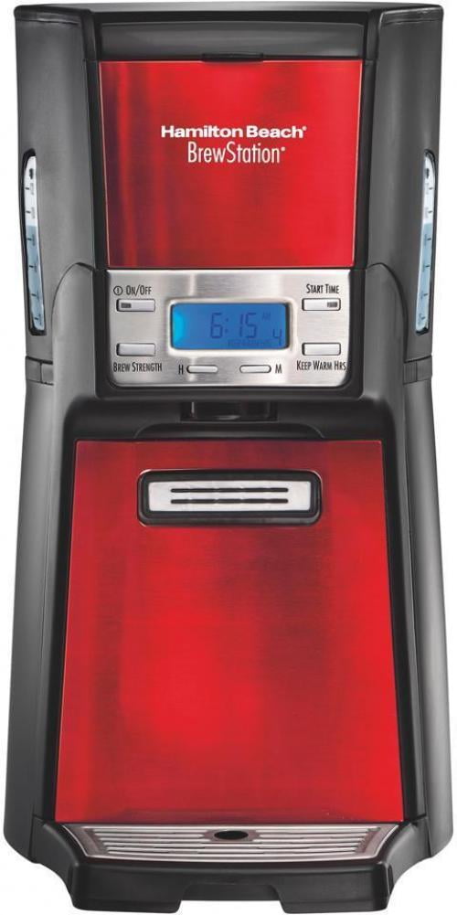 Hamilton Beach 48466mx Red BrewStation 12 Cup Programmable Coffeemaker