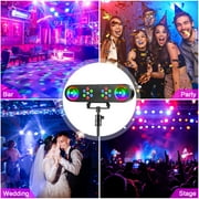 Wondnuga Mini DJ Light with Stand- Tripod - RGB Sound-Activated Remote Control for Party/Stage/Wedding/Parties