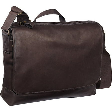 eBags Laptop Collection Tribeca Colombian Leather Vintage Laptop Messenger