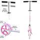 thumbnail image 2 of Scooter para Niños Altura Ajustable Ruedas de Goma Freno Trasero Plegable con Correa Apto a partir de 115 cm Soporta hasta 50 kg - Rosa, 2 of 5
