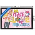 thumbnail image 3 of Jojo Siwa - Peace Love Unicorns Wall Poster, 14.725" x 22.375" Framed, 3 of 6