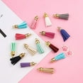 thumbnail image 4 of Mikilon 200 Pcs Porte-Clés à Franges Ensemble de Porte-Clés en Cuir Ensemble de Chaîne à Franges Bricolage, 4 of 7
