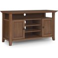 thumbnail image 1 of SOLID WOOD Universal TV Media Stand, 54 inch Wide Living Room Entertainment Center, Storage Cabinet and Shelves My Lux Decor Round, 1 of 6