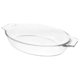 thumbnail image 5 of Clear Pie Pan Glass Baking Dish Baking Plate Roasting Cheese Pan with Double Handle, 5 of 6