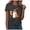 Dark Gray, variant on Leey-World Halloween Tshirts Women Plus Size Women Fall Halloween Crew Neck Shirt Casual Funny Family Party Celebration Short Sleeve Tee Pumpkin Top for Holiday