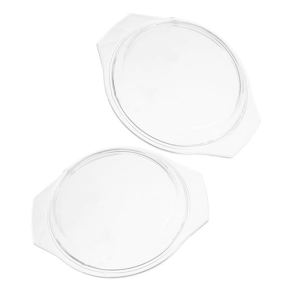 BESTOYARD 2Pcs Transparent Glass Microwave Food Cover Steamer Cover for Cleaner Cooking