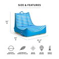 thumbnail image 3 of Big Joe Captain's Float Double Sided Mesh 3 feet Dark Blue Zag Stripe, 3 of 5