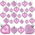 thumbnail image 1 of Adornos de guirnalda para árbol de Navidad, colgante pequeño, regalo de San Valentín, 4,5 cm, forma de corazón de amor galvanizado, bola de color, 1 of 2