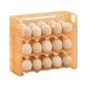 thumbnail image 2 of Contenedor para guardar huevos, soporte plegable para huevos con báscula, diseño compacto multicapa que no ocupa espacio, para una organización eficiente de la cocina y almacenamiento de, 2 of 8