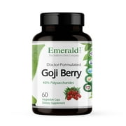 Emerald Labs Goji Berry - Anti-Aging and Skin Health - Supports Immune System Function, Energy Levels - 60 Vegetable Capsules