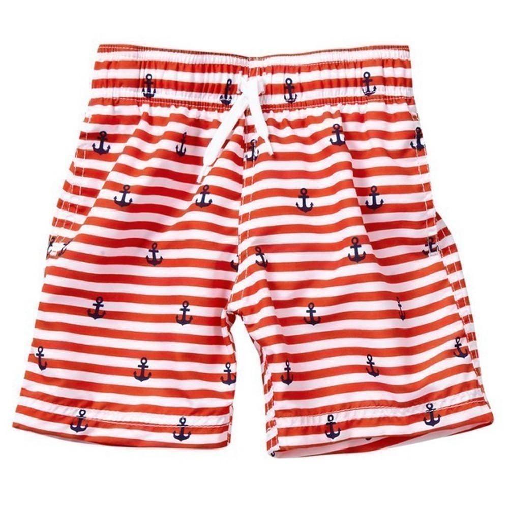 boys red swimming shorts