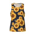 thumbnail image 3 of Haiem Navy Blue Plaid Sunflower Men Workout Tank Top Gym Bodybuilding Sleeveless Muscle T Shirts Athletic Tank Breathable Workout Shirt-XX-Large, 3 of 8