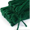 thumbnail image 1 of Limpiadores de pipas para manualidades, 300 unidades de varillas de chenilla roja de 6 mm x 30 cm, flexibles y retorcibles, ideales para esculpir y manualidades infantiles (300 unidades, verde), 1 of 5