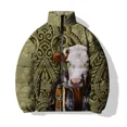 thumbnail image 3 of Ropa para hombre Parkas con estampado de hipopótamo personalizado Chaquetas de frío para hombre cómodas y elegantes Abrigo informal y versátil para hombre, 3 of 5