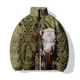 thumbnail image 3 of Ropa para hombre Parkas con estampado de hipopótamo personalizado Chaquetas de frío para hombre cómodas y elegantes Abrigo informal y versátil para hombre, 3 of 5