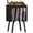 Black, variant on LELELINKY Record Player Stand with 4 Storage Compartments Holds 100 Albums, Mid-Century Turntable Cabinet with Wood Legs for Bedroom, Walnut