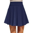 thumbnail image 4 of Fsqjgq High Waist Tennis Skirt for Women Girls Versatile Candy Color Plus Size Flared Pleated Skirt with Shorts Sports Skater Skirts XL, 4 of 5