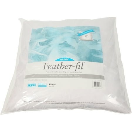 Fairfield Feather-Fil Feather & Down Decorative Pillow Insert, 27"x 27"