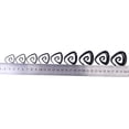 thumbnail image 3 of KLKCMS 9 Pairs Triangle Pattern Acrylic Spiral Ear Taper Expander Plugs Piercing, 3 of 7