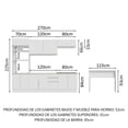 thumbnail image 3 of Cocina Integral Completa Modular con Isla Madesa Glamy BB 4, 3 of 10