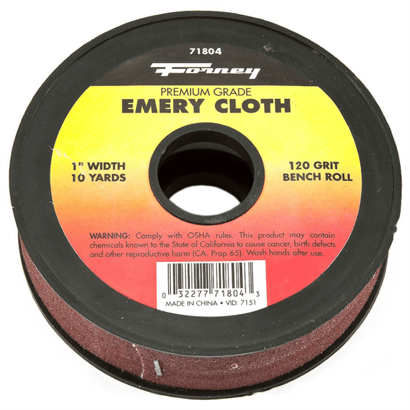 Forney Industries Emery Cloth Bench Roll, 120 Grit