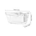 thumbnail image 2 of MLINS  Transparent Organizer Business Cards Boxes Holder Acrylic Office, 2 of 8