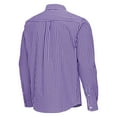 thumbnail image 3 of Men's Antigua Purple LSU Tigers Ellis Woven Tri-Blend Long Sleeve Button-Down Shirt, 3 of 3