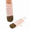 thumbnail image 1 of Fundas tejidas antideslizantes for patas de mesa y silla, 8 piezas de almohadillas protectoras for taburetes y patas de muebles, 1 of 2