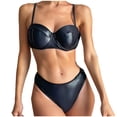 thumbnail image 2 of HUPOM Feminine Underwear For Men Panties High Cut Activewear Tie Comfort Waist Black M, 2 of 9