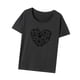 thumbnail image 3 of Camisetas de manga corta para mujer, camisetas de manga corta, ropa deportiva, camiseta transpirable y elegante, camiseta para compras callejeras, uso diario XL, 3 of 9