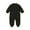 A-Black, variant on 2025 0-2T Newborn Baby Boy Girl Romper Bodysuit Long Sleeve Footie Onesie Jumpsuit Cotton Pajamas Sleepwear Outfit Baby Clothes White