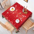 thumbnail image 5 of Tchckioa Christmas Red Square Tablecloth,Waterproof Table Cloth for Kitchen,52x52 Inch, 5 of 7