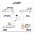 thumbnail image 4 of 1 Paire 9.8ft Voiture Toit Rack Bagages Kayak Came Boucle Attache Sangles vers le Bas, 4 of 5