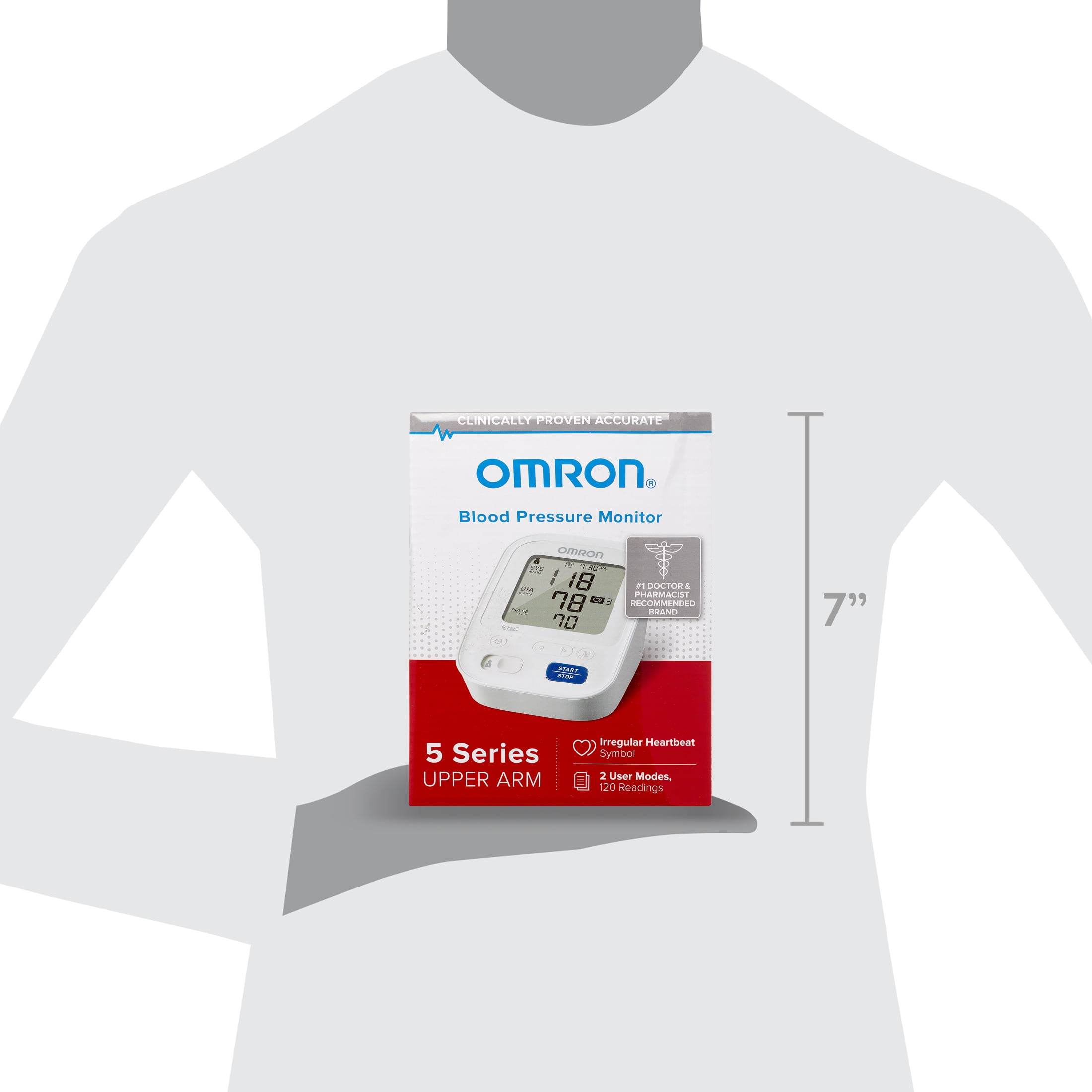 OMRON 5 Series Wireless Upper Arm Blood Pressure Monitor NEW IN BOX -  health and beauty - by owner - household sale 