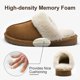 thumbnail image 4 of Zapatillas de interior de gamuza esponjosa para mujer, zapatos de Casa suaves, zapatillas planas antideslizantes para exteriores, marca de moda, invierno, nuevo, 4 of 5
