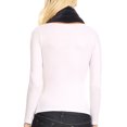 thumbnail image 2 of Sakkas Colette Faux Mink Warm Winter Soft Luxurious KeyHole Scarf - 1787-navy - One Size Regular, 2 of 5
