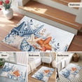 thumbnail image 5 of Bathroom Rugs 2x3 Ft, Orange Blue Starfish Coastal Non Slip Area Rugs for Kitchen Bedroom Entryway, Summer Beach Eucalyptus Washable Carpet Runner Rug Floor Mats for Bedroom Home Decor, 5 of 8