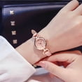 thumbnail image 2 of Women Girl Simple Quartz Wrist Watch PU Leather Strap Mini Thin Dial Watches New, 2 of 7