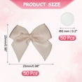 thumbnail image 2 of Uxcell 50Pcs Mini Bows Small Satin Ribbon Bows with Sticky Pads Fit for Crafts Wedding Party Decor Gift Wrapping Champagne, 2 of 7
