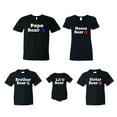 thumbnail image 2 of FASCIINO PAPA MAMA BROTHER SISTER LITTLE BEAR Family Matching T-shirts, 2 of 4