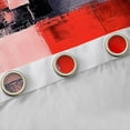 thumbnail image 4 of Manfei Chic Abstract Watercoor Curtains Pack of 2 (42x84 Each), Red Oil Printing Curtains Blackout, Vintage Mid Century Bedroom Curtains, Window Curtains Bedroom Decor, 4 of 6