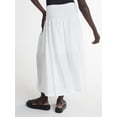 thumbnail image 2 of Scoop Women’s and Women’s Plus Smocked Waist Maxi Skirt, Sizes XS-4X, 2 of 4