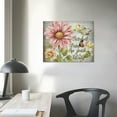 thumbnail image 3 of Nawypu Rustic Daisy Pictures Wall Decor Country Flower Canvas Painting Artwork Home Decorations for Bathroom Bedroom Living Room Office Framed, 3 of 4