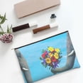 thumbnail image 6 of Cauagu Elephant Trunk Couple Flowers for Tyvek Makeup Bag,Reusable Travel Cosmetic Bag Women Organizer Toiletry Bag Birthday,Gifts for Women Girlfriend Mom Teacher 6.5’’*8.9’’, 6 of 7