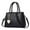 Black, variant on Women's Korean Version Of Solid Color Color Blocking Multi Function Large Capacity Single Shoulder Messenger Bag