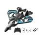 thumbnail image 4 of Avión de control remoto, planeador de hobby, juguete anticolisión para exteriores, ligero, 6 canales, recargable por USB, modelo de , aeronave azul, 4 of 8