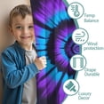 thumbnail image 3 of Blackout Kids Curtains,Blue Purple Tie Dye Pattern Childrens Insulated Curtains Set Of 2,Bedroom Essentials,Toddler Room Decor 42"x63", 3 of 5