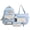 blue, variant on New Korean-style ins high-appearance contrasting color letter print large-capacity backpack for middle school students for tutoring classes