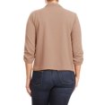 thumbnail image 3 of Women's Plus Size Lightweight Draped Neck Open Front Solid Blazer Jacket, 3 of 3